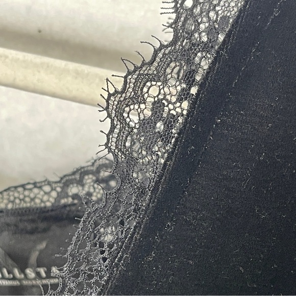 Killstar Dottie Dottie Velvet Too Black Size 3X Lace Trim Witchy Goth Crop Top - Picture 8 of 8